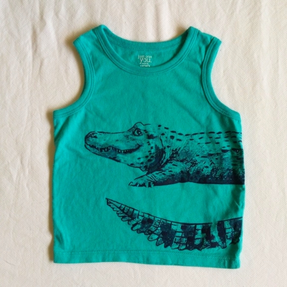just one you by carter's alligator graphic tank top 6 months baby boy - Picture 1 of 5